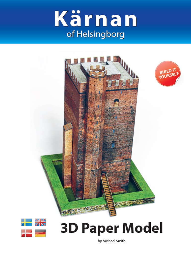 helsingborg-tower-model-book Kärnan Papercraft